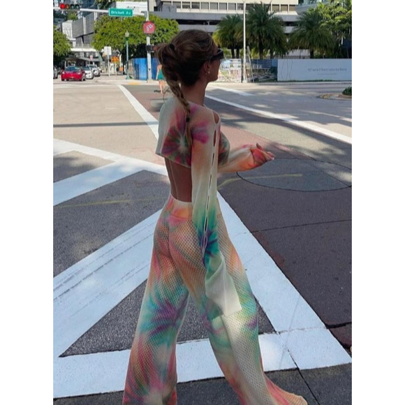 CANESSA Italy 100% cashmere travel goop fave jupiter jungle pants nwot $1,010 s - Picture 4 of 14